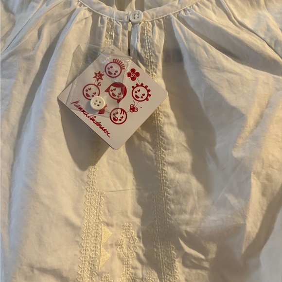 Hanna Andersson White Long Sleeve Blouse - Picture 4 of 6